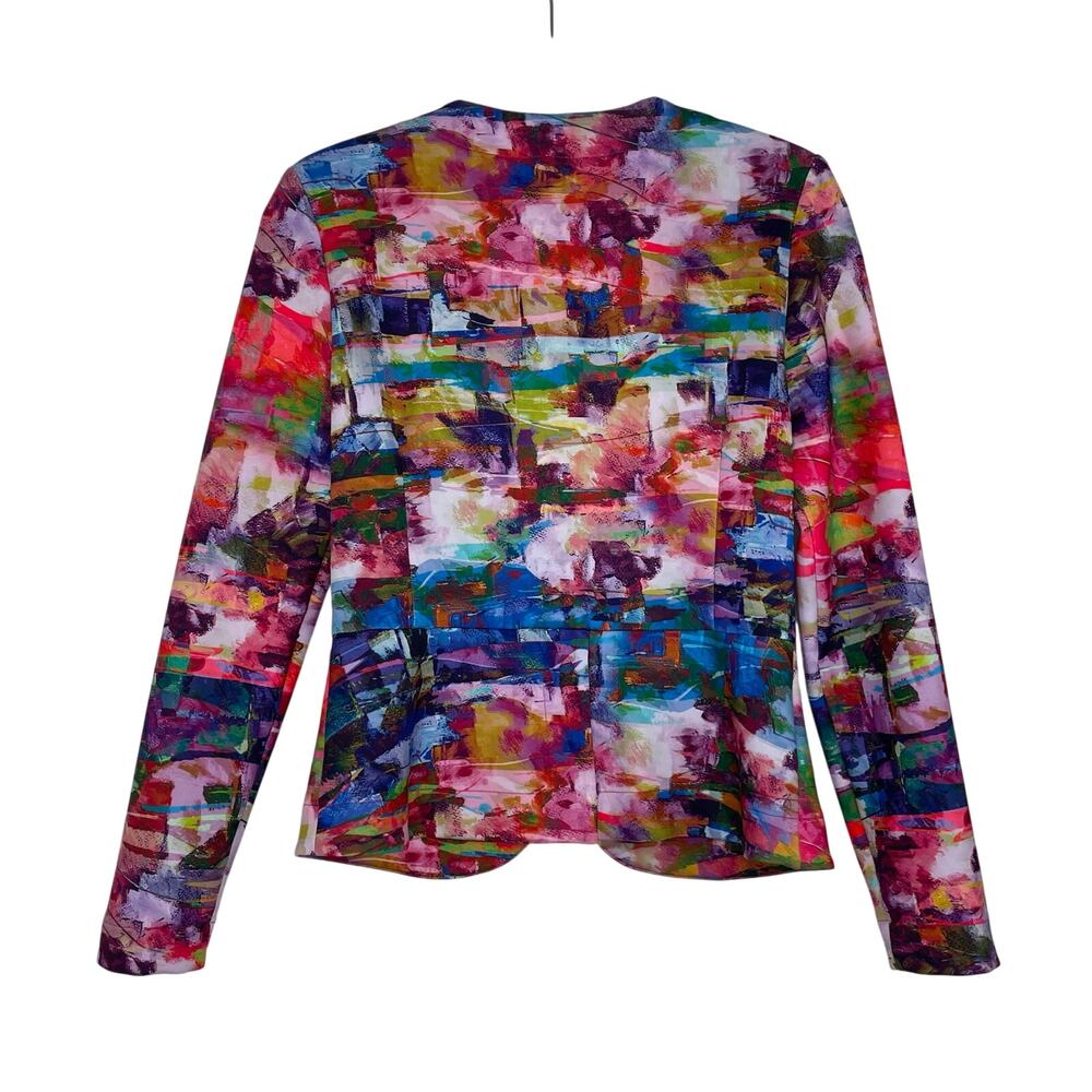 Joseph Ribkoff Multi-Color Abstract Art To Wear S… - image 6
